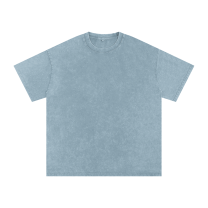 La migra me la pela Snow Washed Oversized Cotton T-Shirt