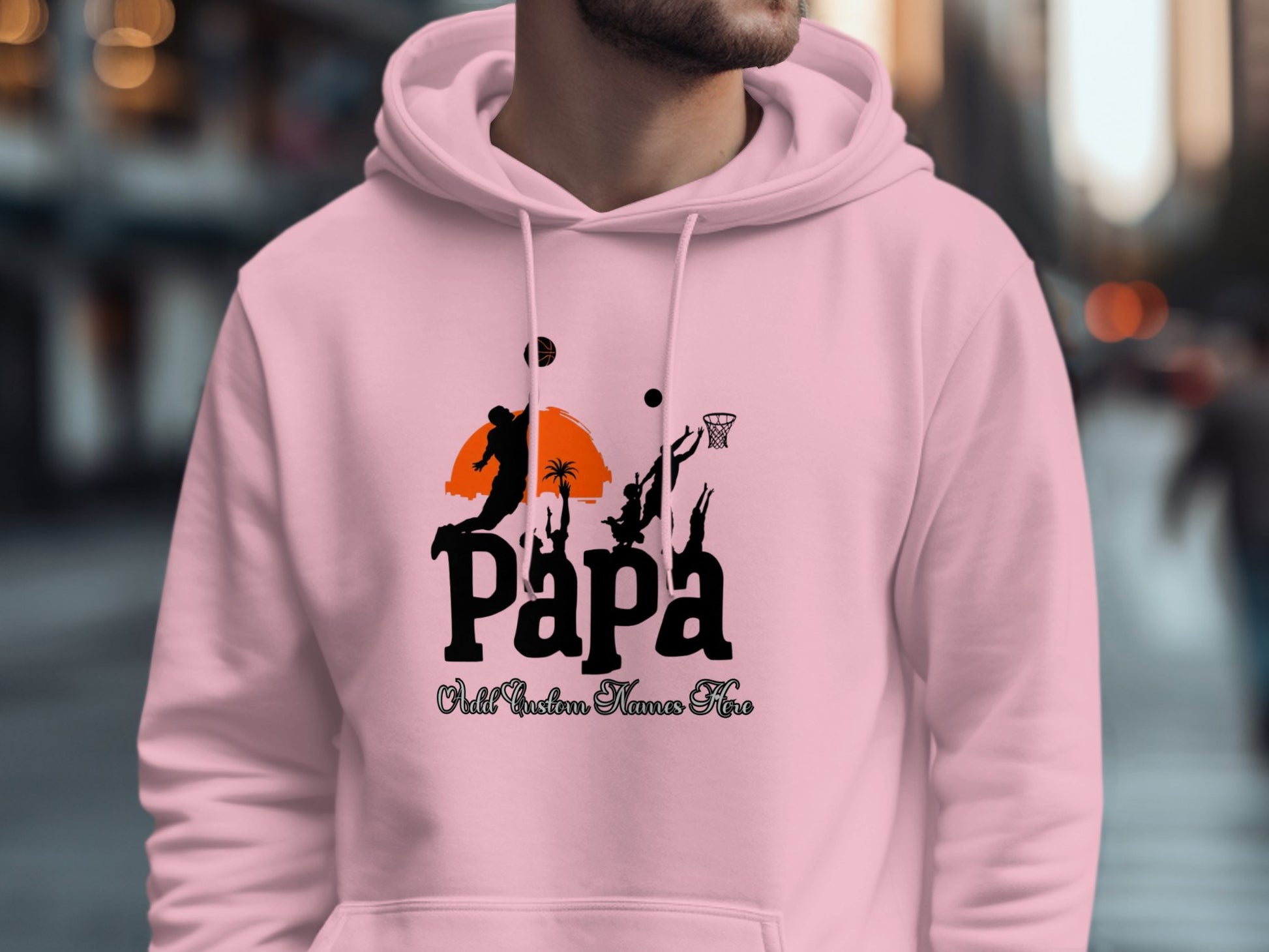 Papa Basketball Silhouette Father's Day Hoodie product