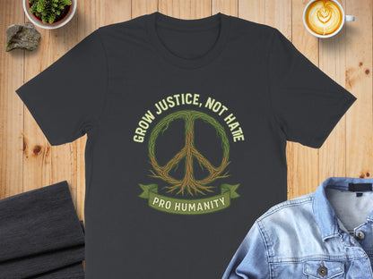 Grow Justice Not Hate Pro Humanity T-shirt product type