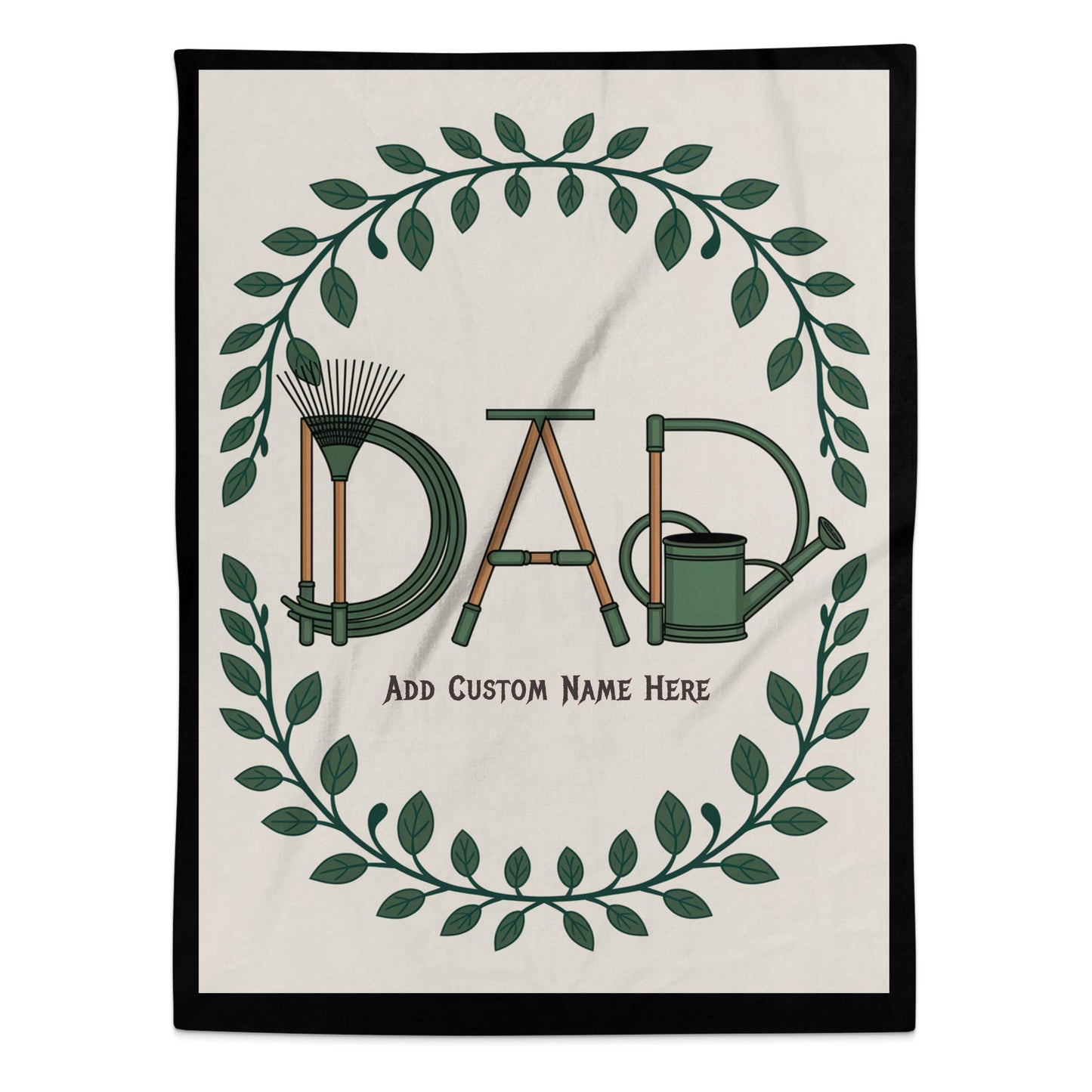 Garden Dad Custom Name Personalized Blanket product type