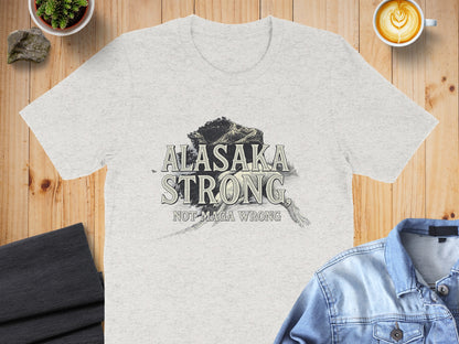 Unique Alaska Strong Statement Print T-Shirt product type