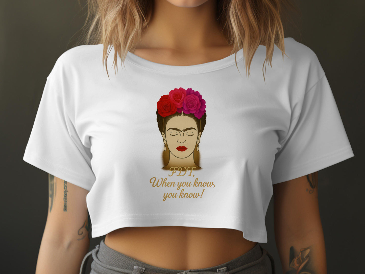 FDT When you know you know crop top product