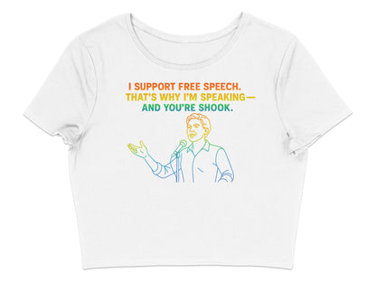 Colorful Design Free Speech Statement Shirt product