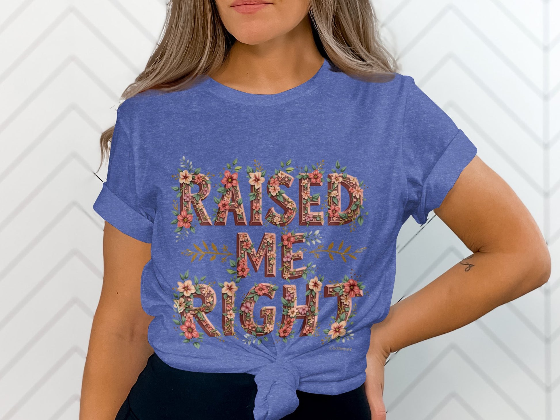 Raised Me Right Floral Graphic Tee product type