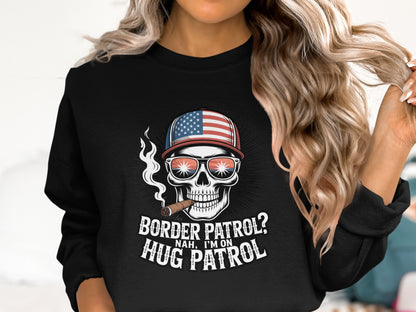 Border Patrol Nah I'm On Hug Patrol Skull product