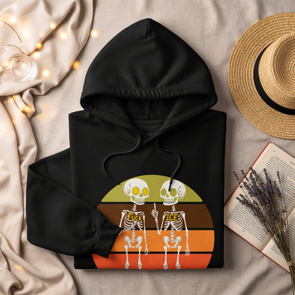 Funny Skeletons Peace and Love Hoodie product