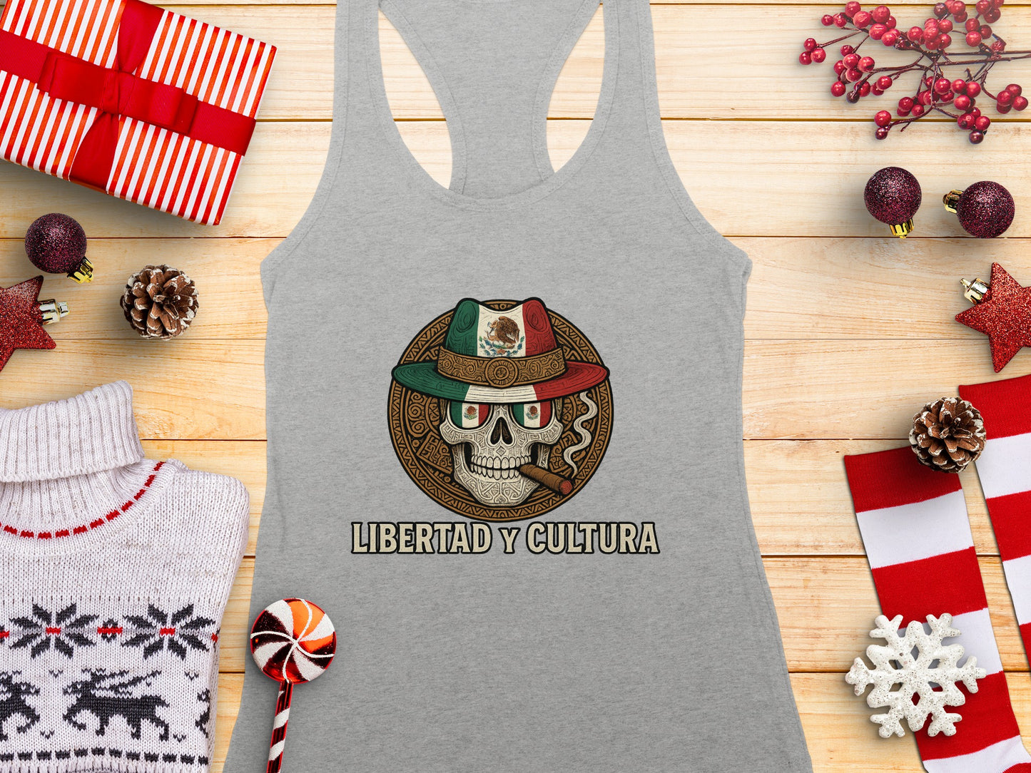 Libertad y Cultura Skull Tank Top for Women