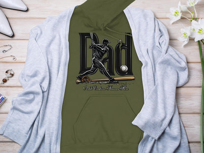 Classic Baseball Dad Custom Name Hoodie product
