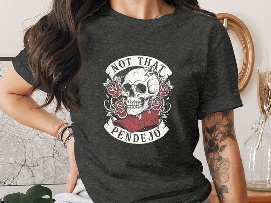 Not That Pendejo Skull Roses Red Cap product type