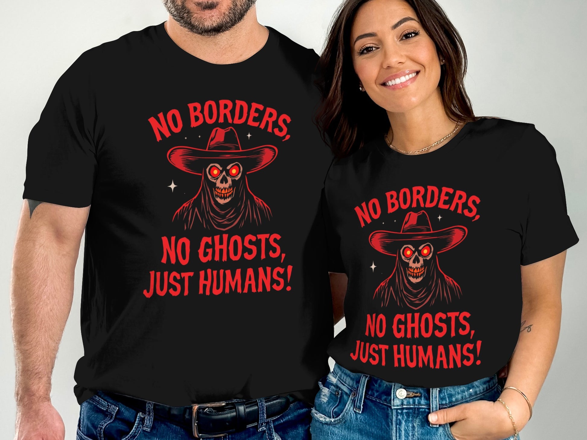 No Borders No Ghosts Just Humans T-shirt product type