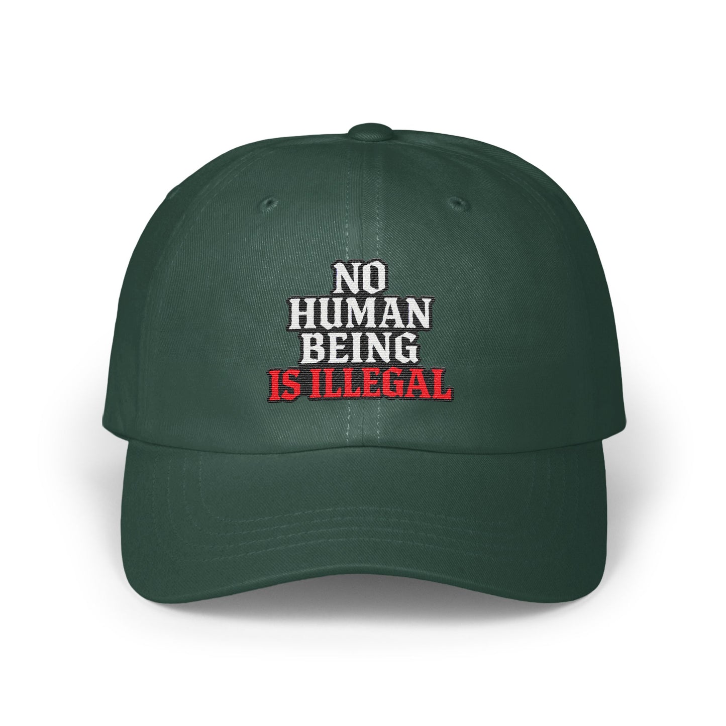 No Human Being Is Illegal Message Hat product