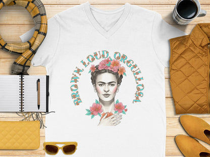 Brown Loud Orgullosa Graphic Printed T-Shirt