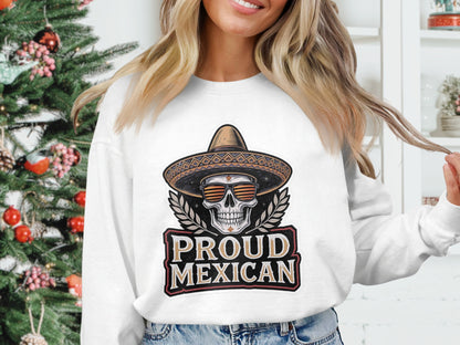 Proud Mexican Skull Design Sweatshirt product type
