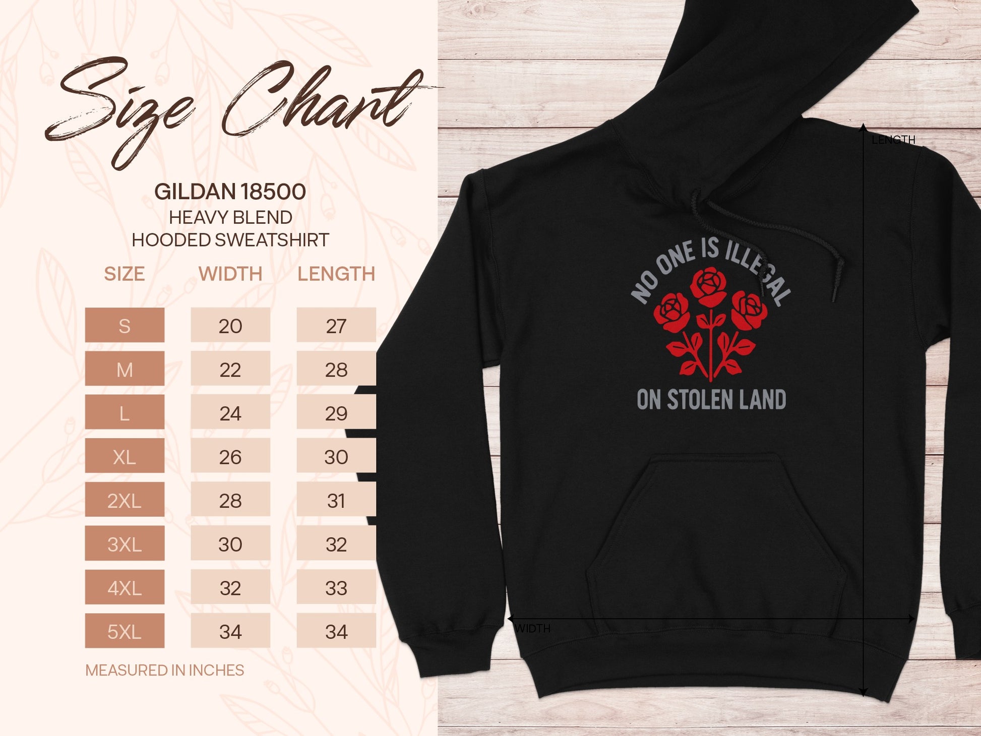No One Is Illegal On Stolen Land Hooded Sweatshirt product