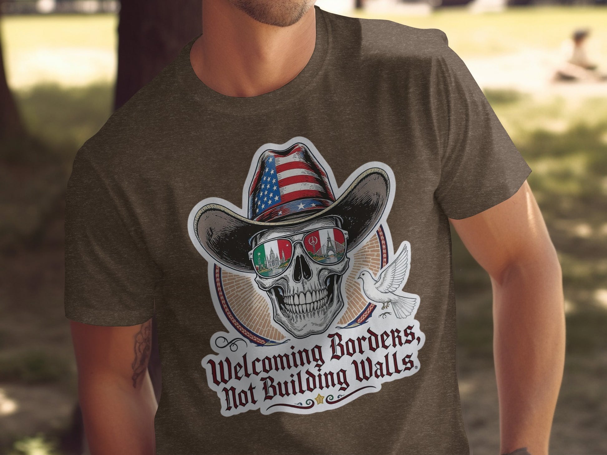 Welcoming Borders Not Building Walls T-Shirt product type