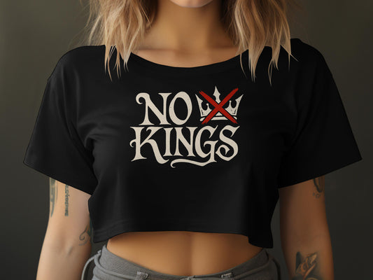 No Kings Graphic Statement Crop Top product