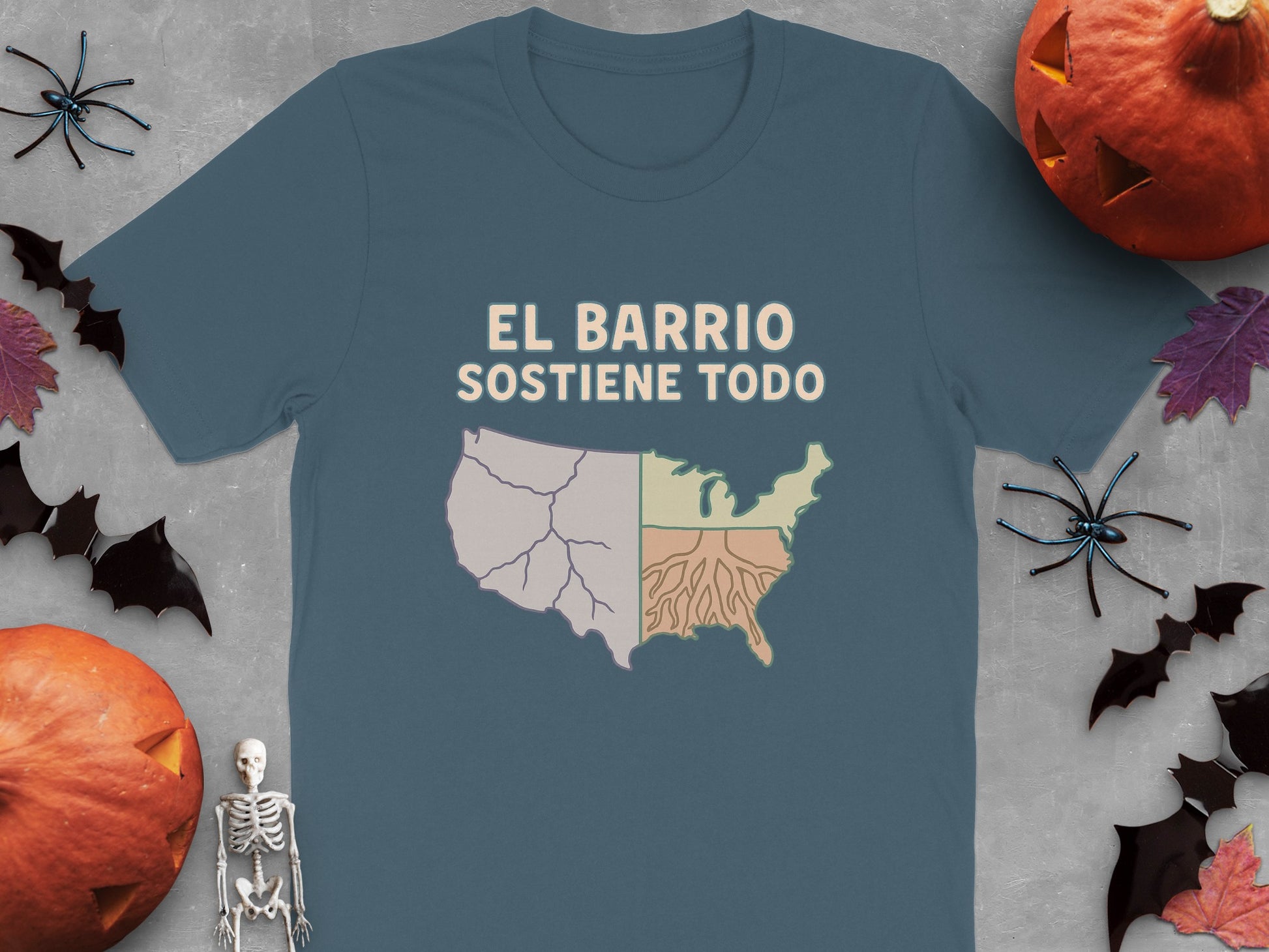 EL BARRIO SOSTIENE TODO map graphic product