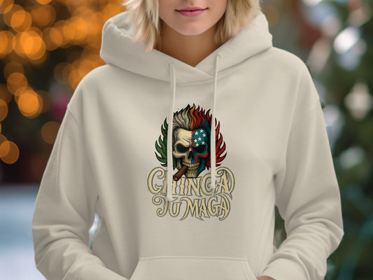 Bold Graphic Hoodie with Unique Skull Design product type
