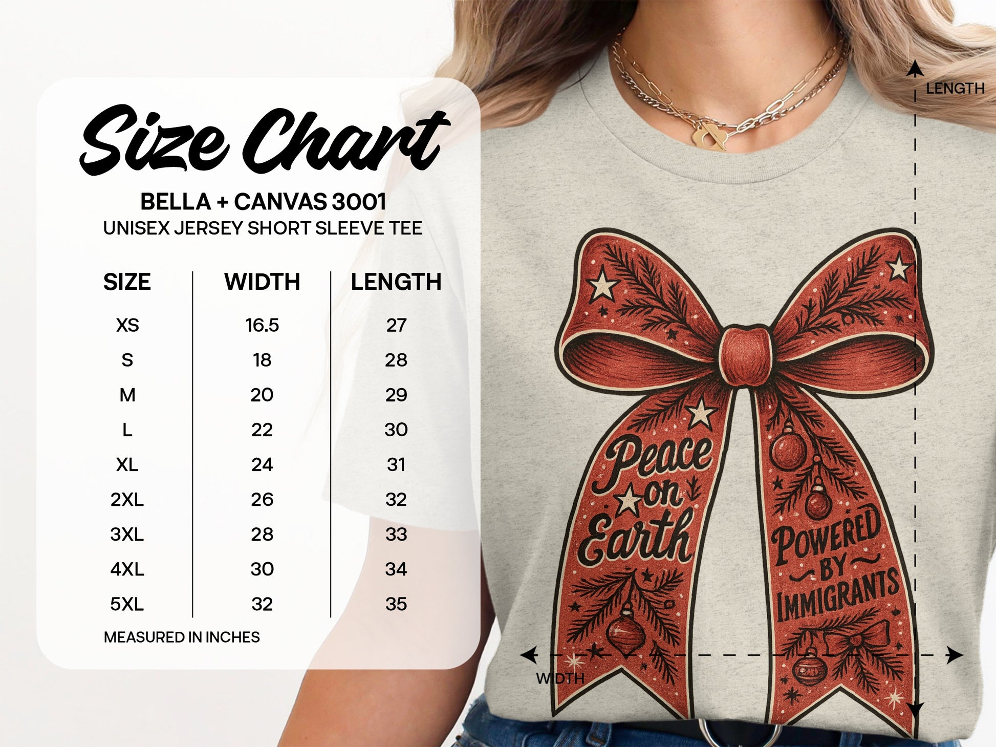 Peace on Earth Powered by Immigrants T-Shirt