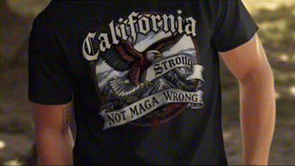 a person wearing a black t-shirt with a graphic design on it.