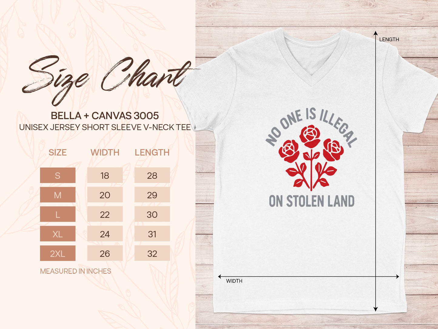 No One Is Illegal On Stolen Land V-Neck Tee product