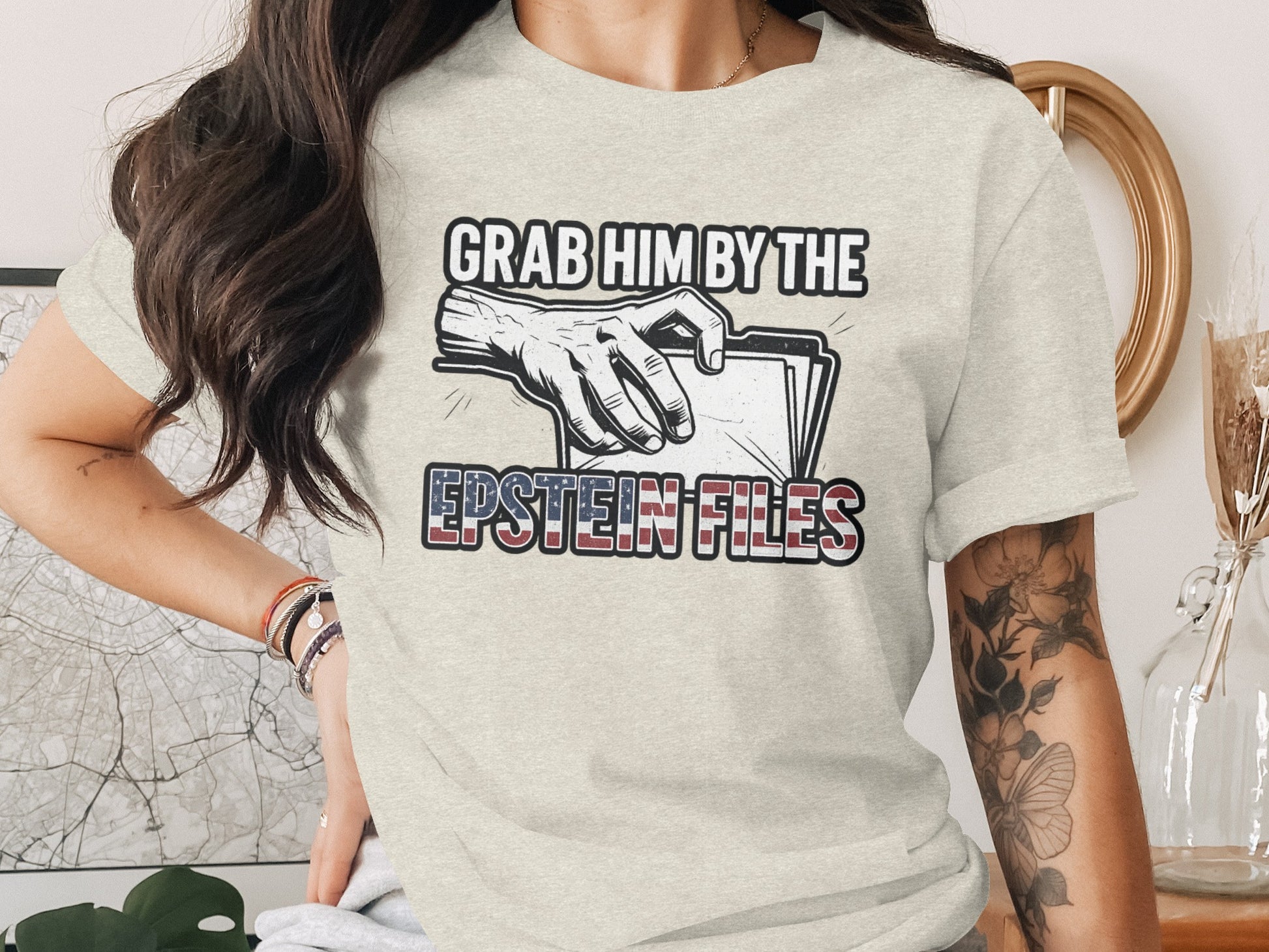 Grab Him By The Epstein Files T-Shirt product type