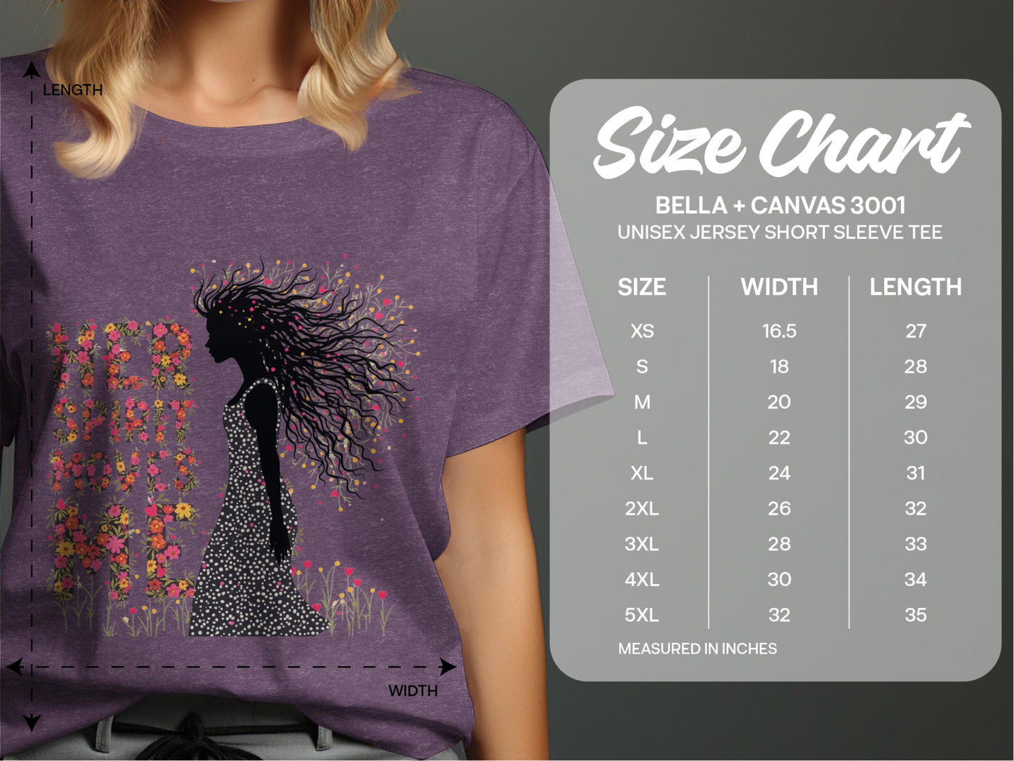 Floral Silhouette Graphic Loose Fit Casual Tee product