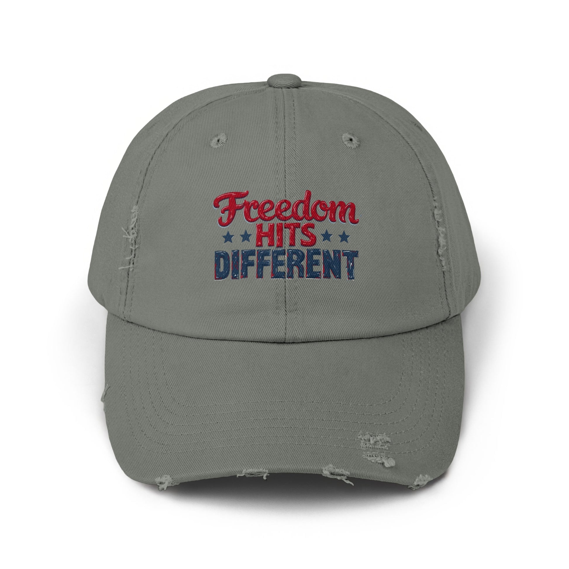 Freedom Hits Different Stylish Distressed Cap product