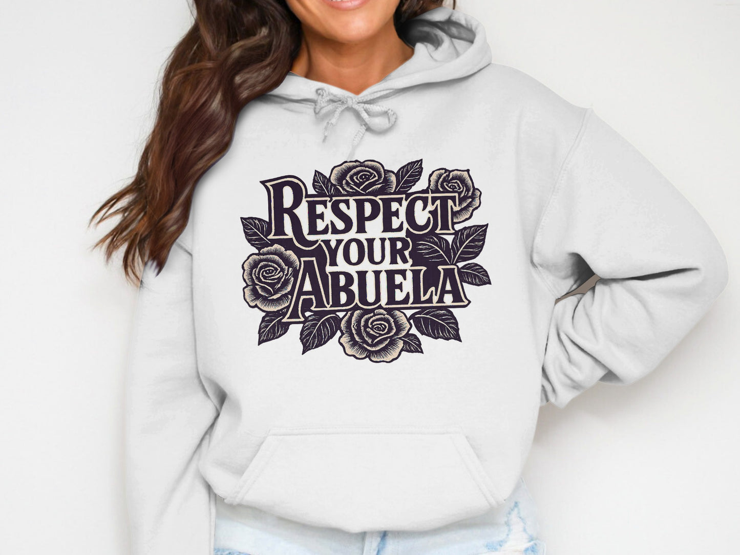 Respect Your Abuela Floral Graphic Hoodie product