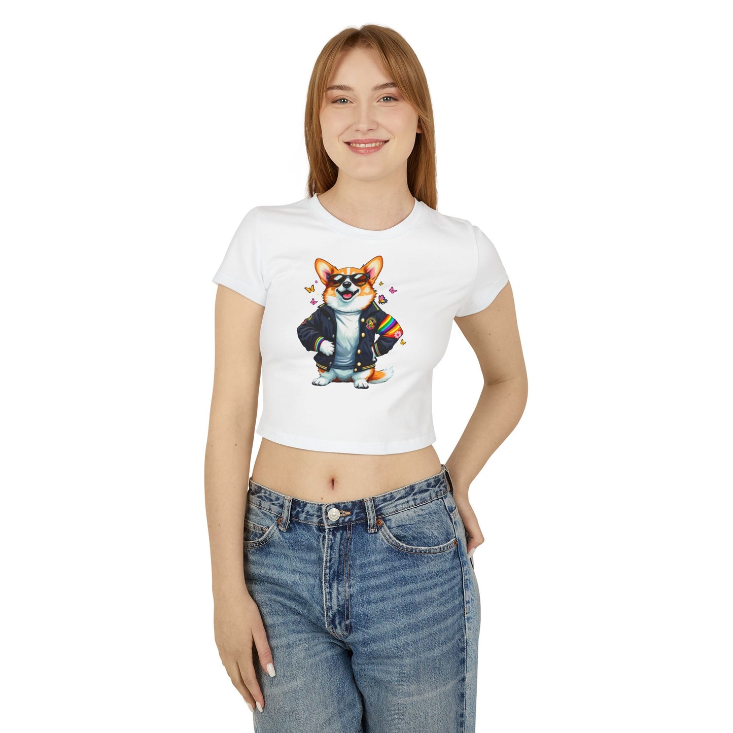 Cool Corgi Baby Tee, Cute Corgi T-Shirt, Dog Lover Apparel, Gift for Pet Owners, Summer Top, Casual Wear