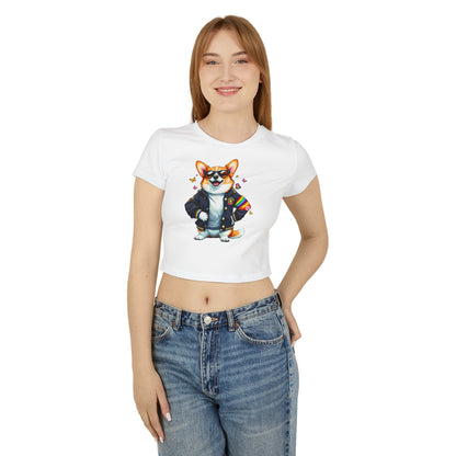 Cool Corgi Baby Tee, Cute Corgi T-Shirt, Dog Lover Apparel, Gift for Pet Owners, Summer Top, Casual Wear