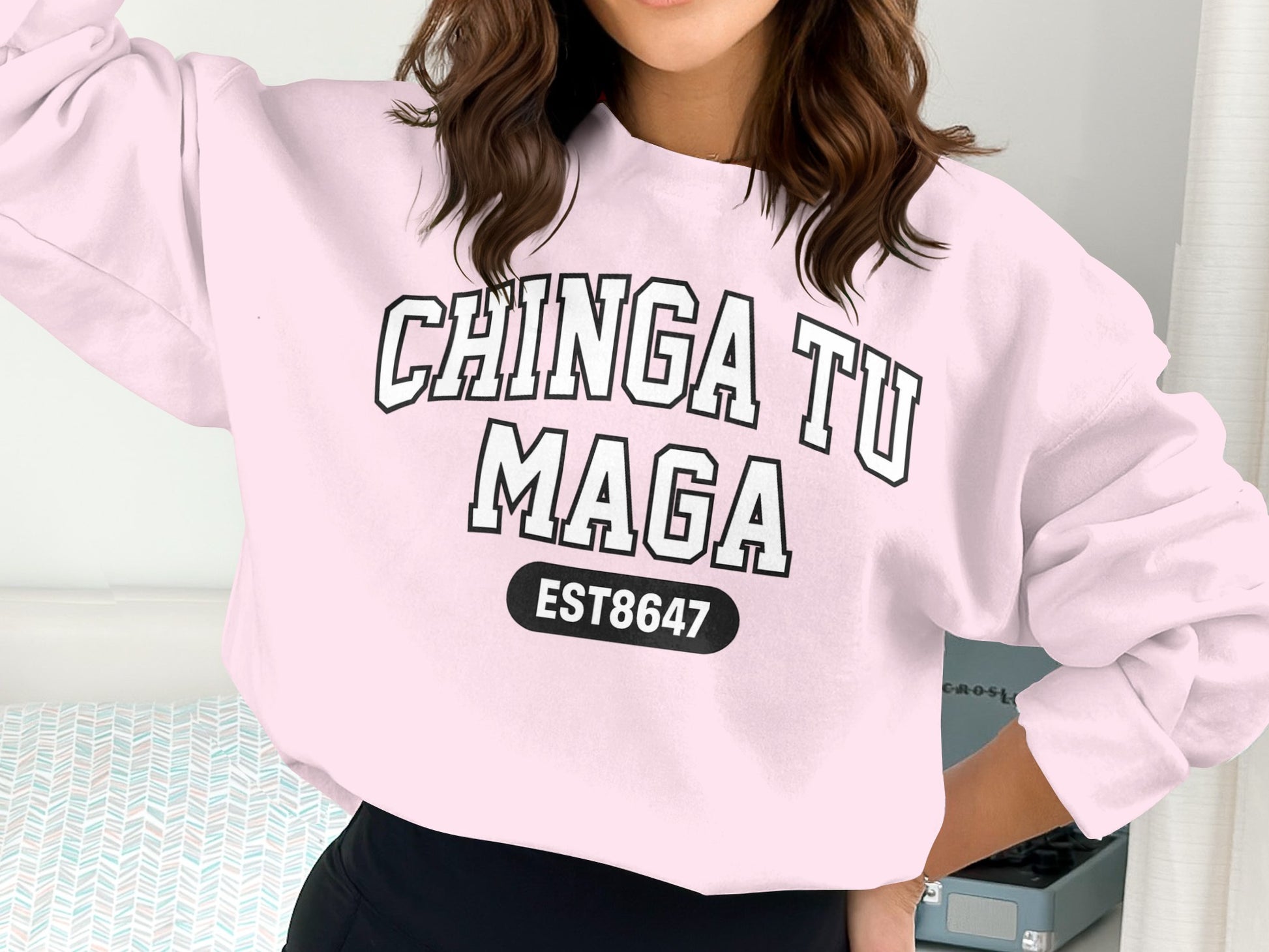 CHINGA TU MAGA EST8647 Sweatshirt for Casual Wear