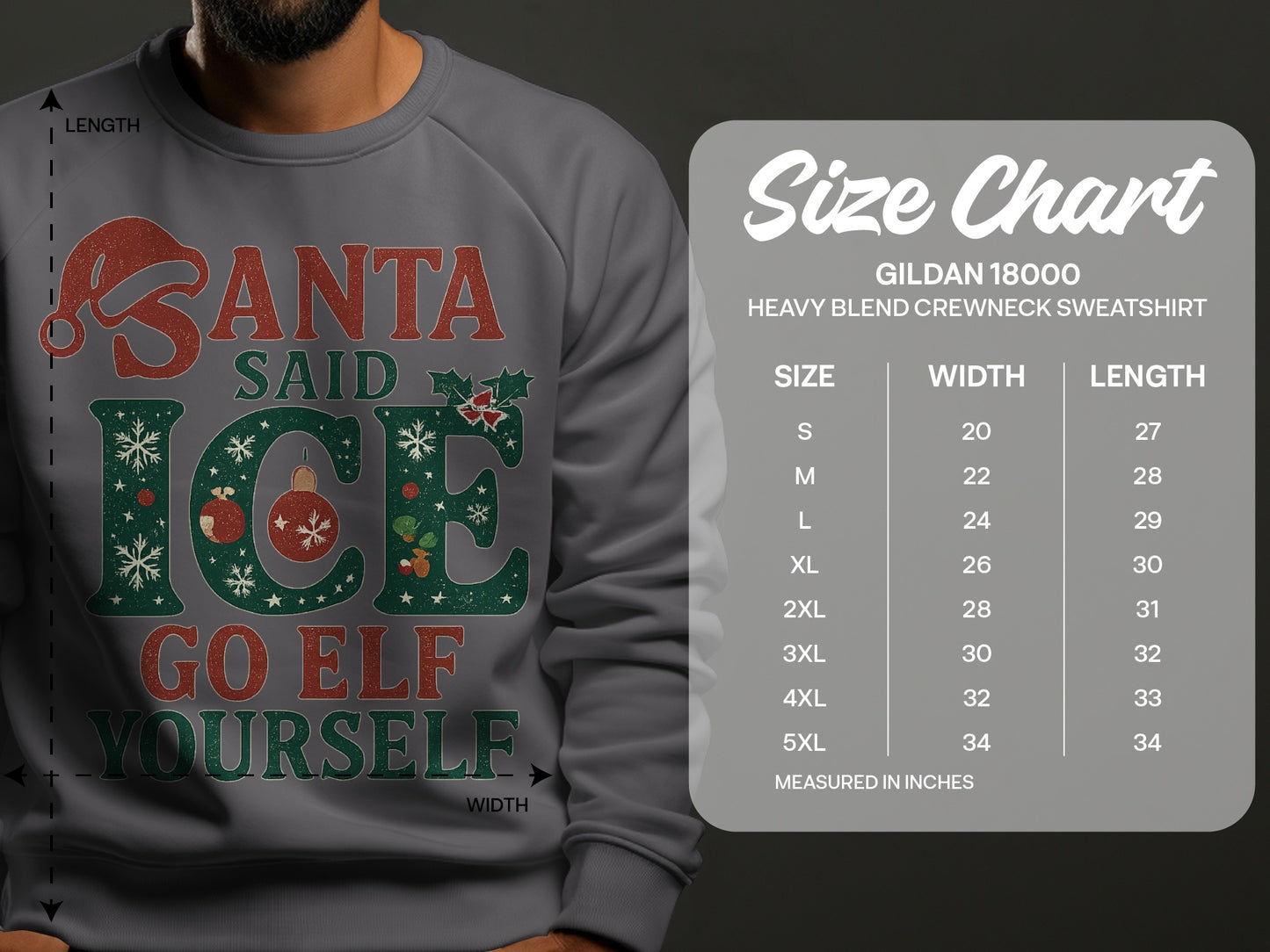 Santa Said Ice Go Elf Yourself crewneck sweatshirt