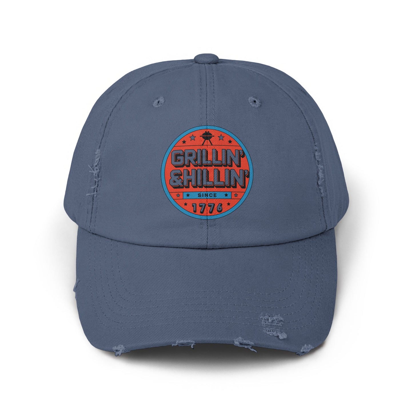 Grillin' Chillin' 1776 Distressed Blue Cap product type