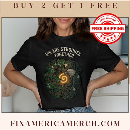 We Are Stronger Together Dragon Eagle T-Shirt product