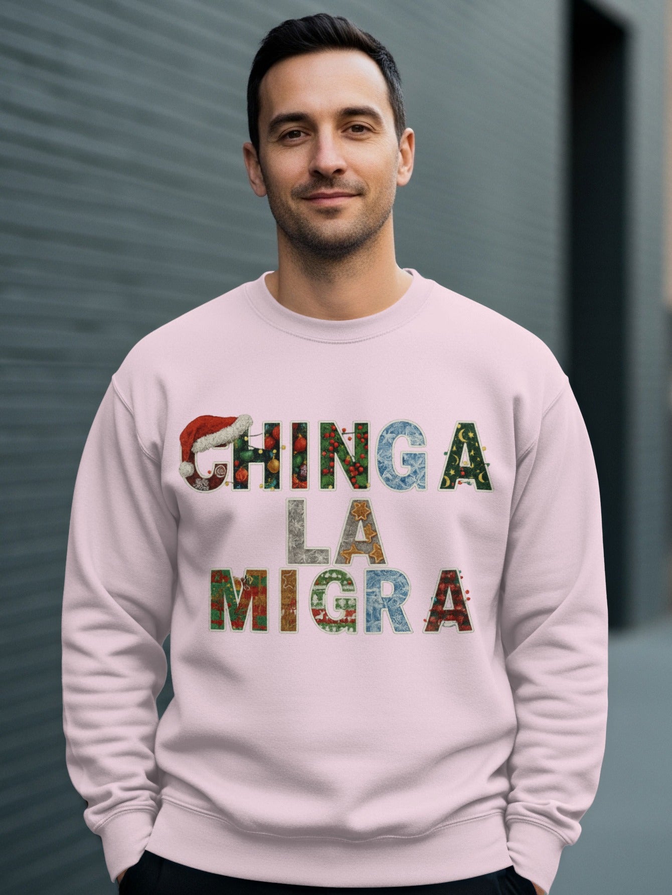 Chinga La Migra Festive Graphic Sweatshirt product