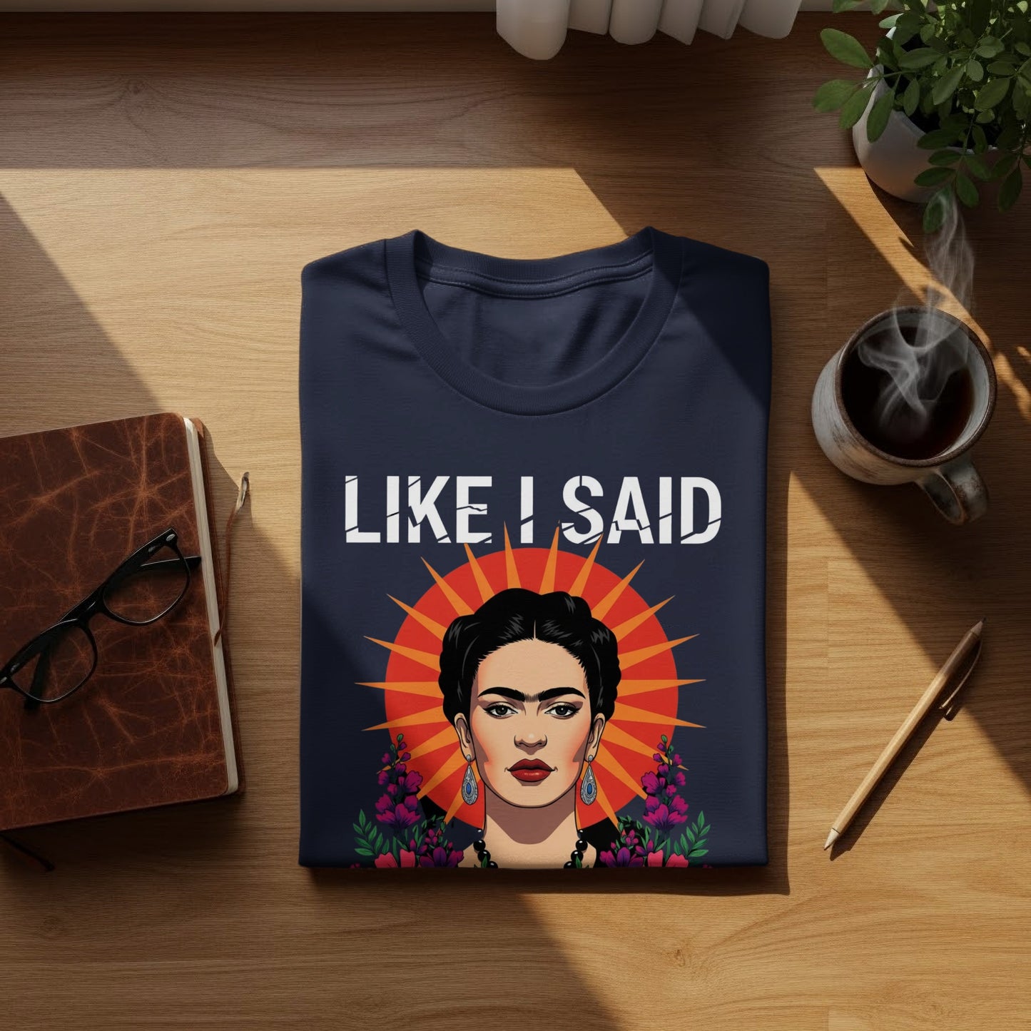 LIKE I SAID Graphic T-shirt with Bold Design