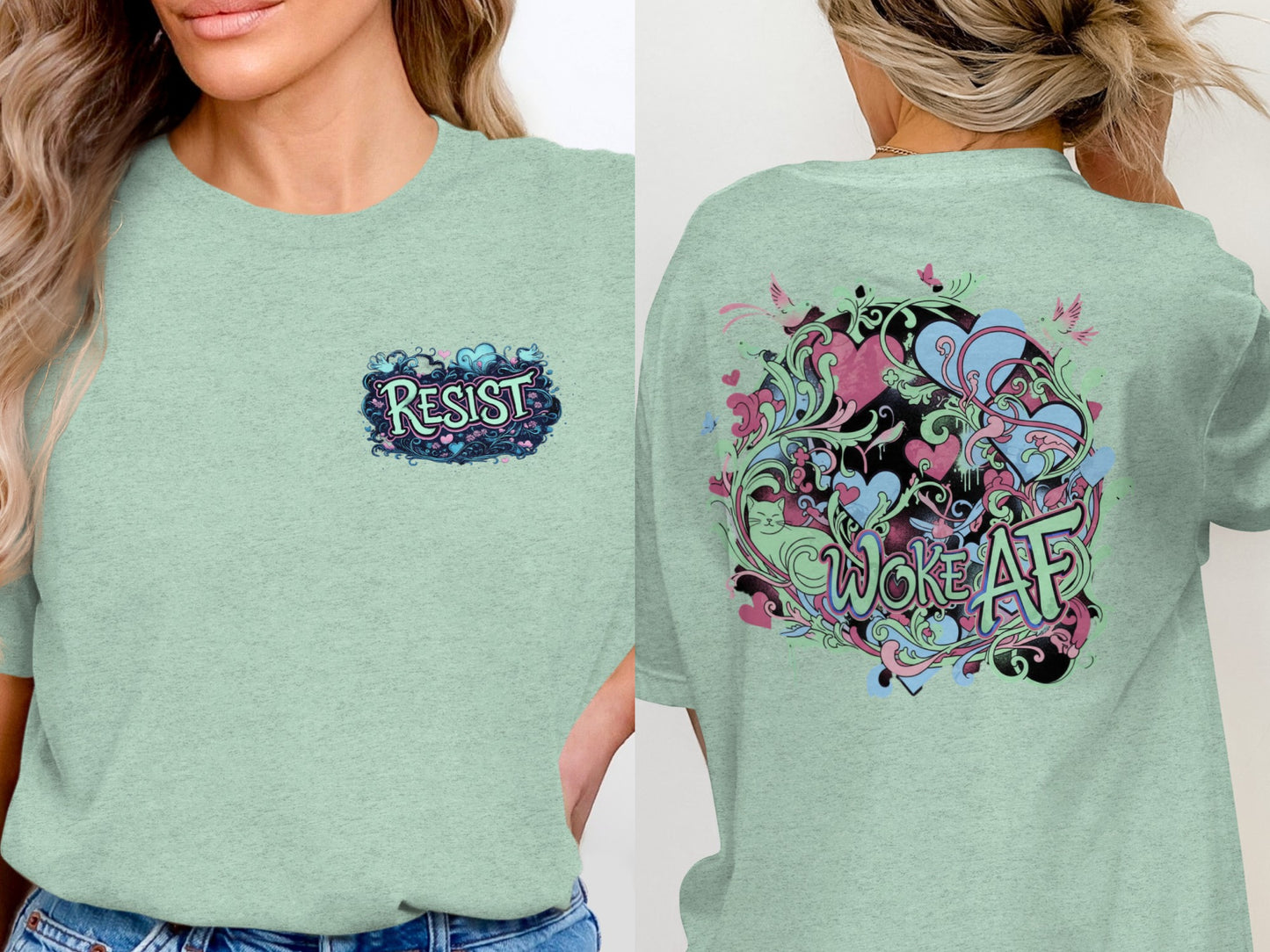 Resist Woke AF Graphic Tee Perfect for Activism
