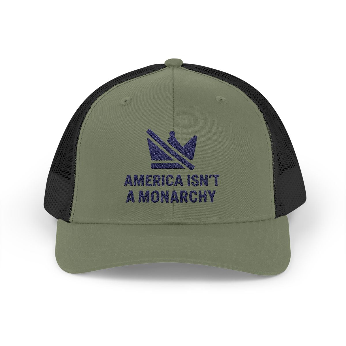 America Isn't a Monarchy Embroidered Hat product