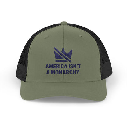 America Isn't a Monarchy Embroidered Hat product