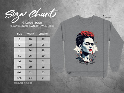 Frida Kahlo Inspired Graphic Sweatshirt Artwork Design