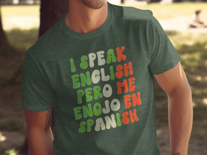 I Speak English Pero Me Enojo En Spanish T-shirt product