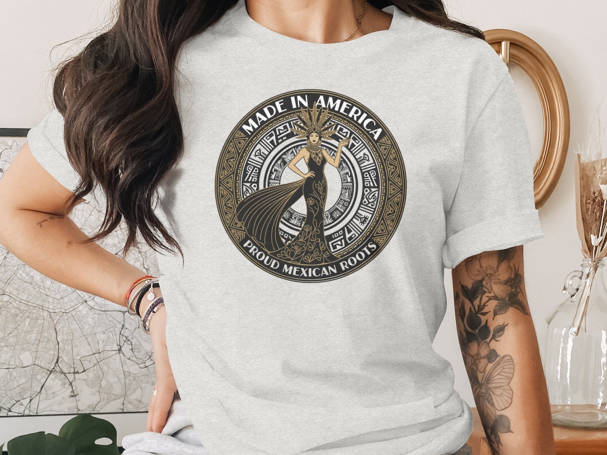 Made in America Proud Mexican Roots T shirt product