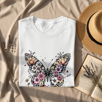Floral Butterfly Graphic Design Tee product type