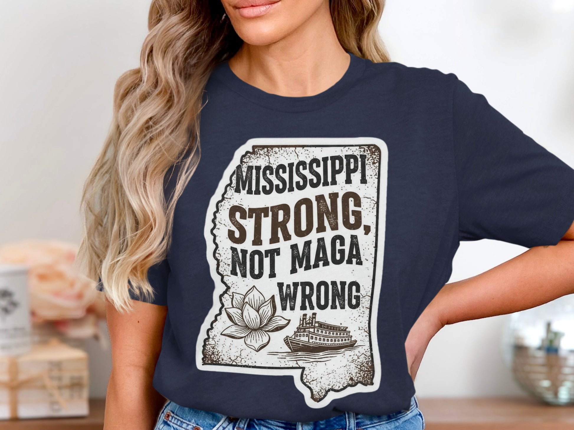 Mississippi Strong Not Maga Wrong Shirt product