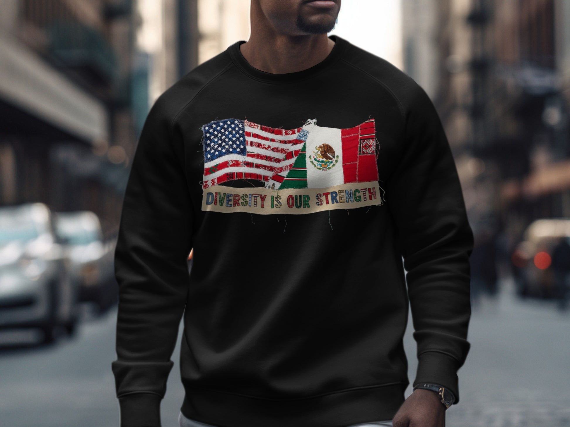 Diversity Is Our Strength Flag Sweatshirt Product