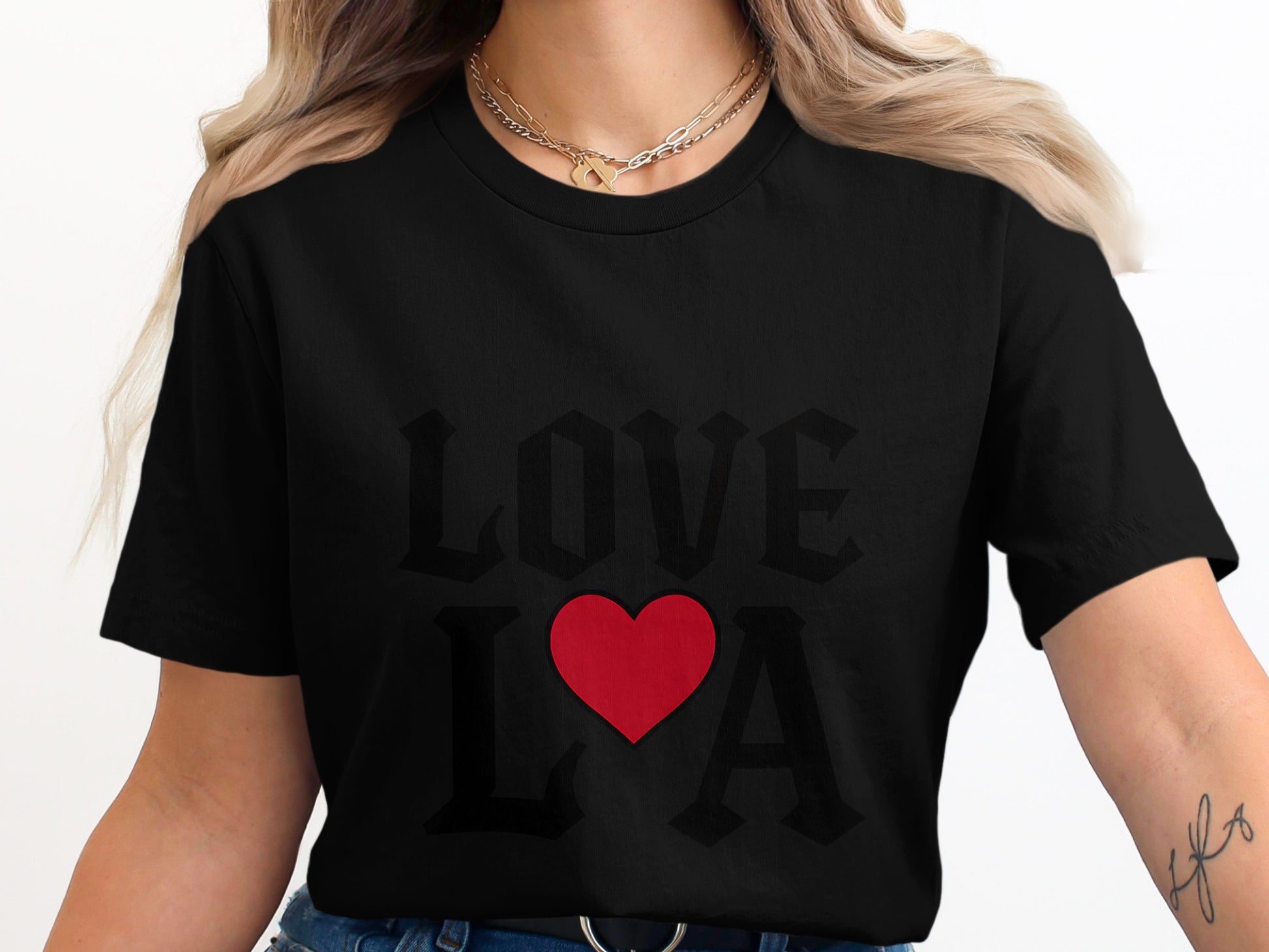 Love LA Heart Design Women's T-shirt product type
