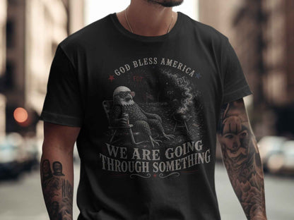 Reclining Eagle 'Going Through Something' T-Shirt