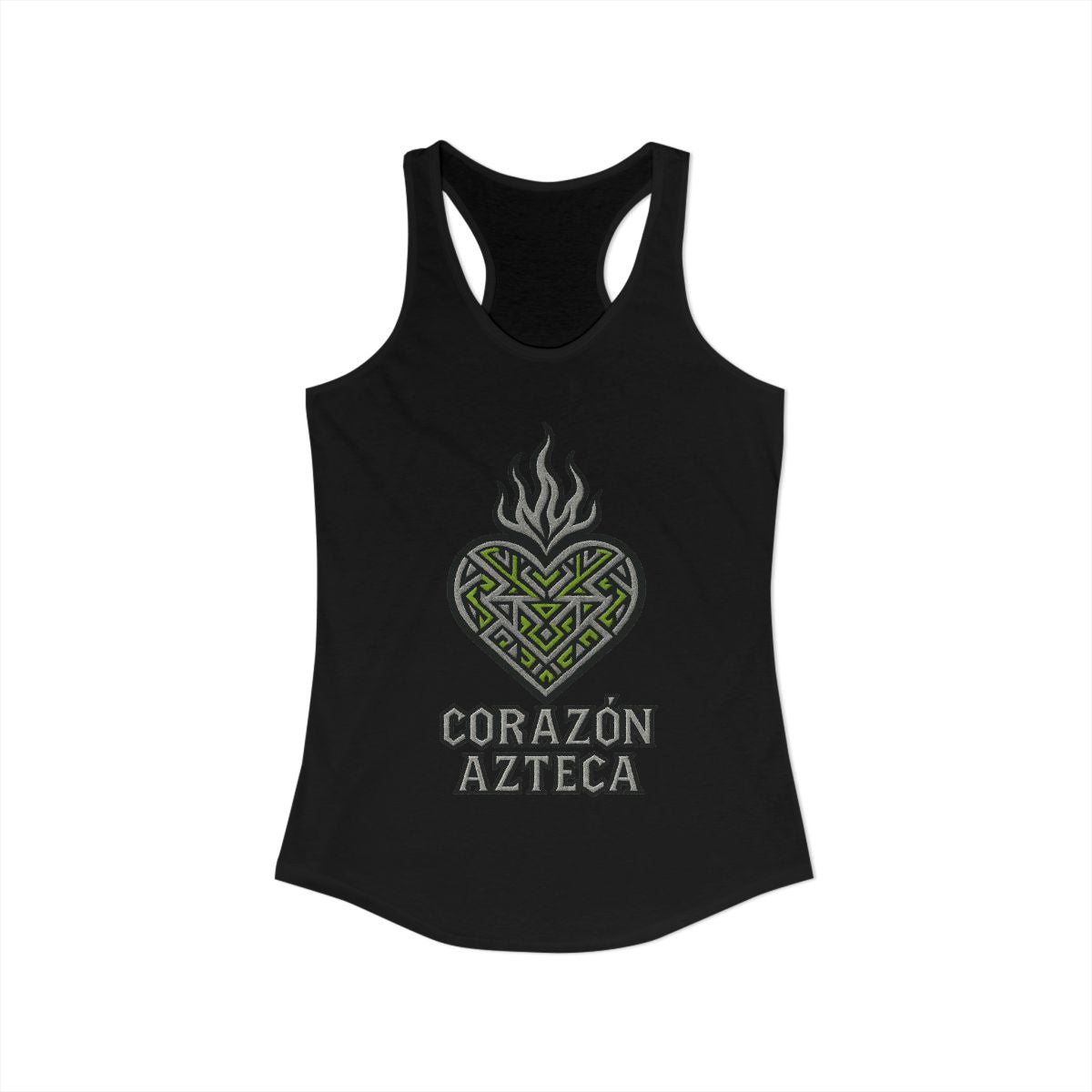 Corazón Azteca Heart Design Athletic Tank Top