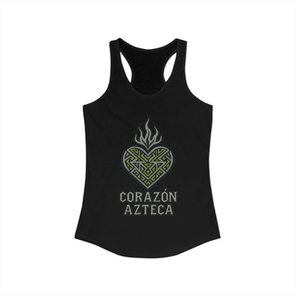 Corazón Azteca Heart Design Athletic Tank Top